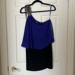 Chic one shoulder mini dress